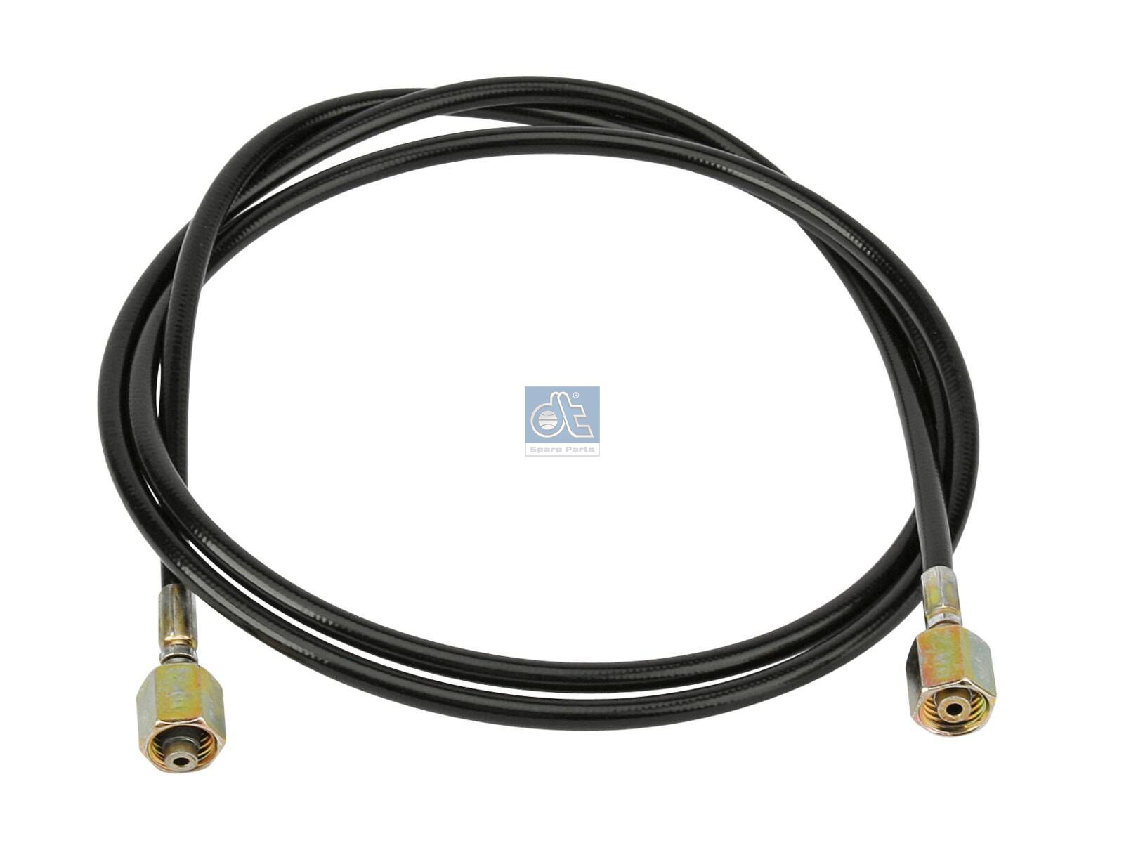DT Spare Parts 4.10344 Hose line, cabin tilt, D: 5.9 mm, M12 x 1,5, M12 x 1,5, L: 1380 mm, L1: 1380 mm, 250 bar