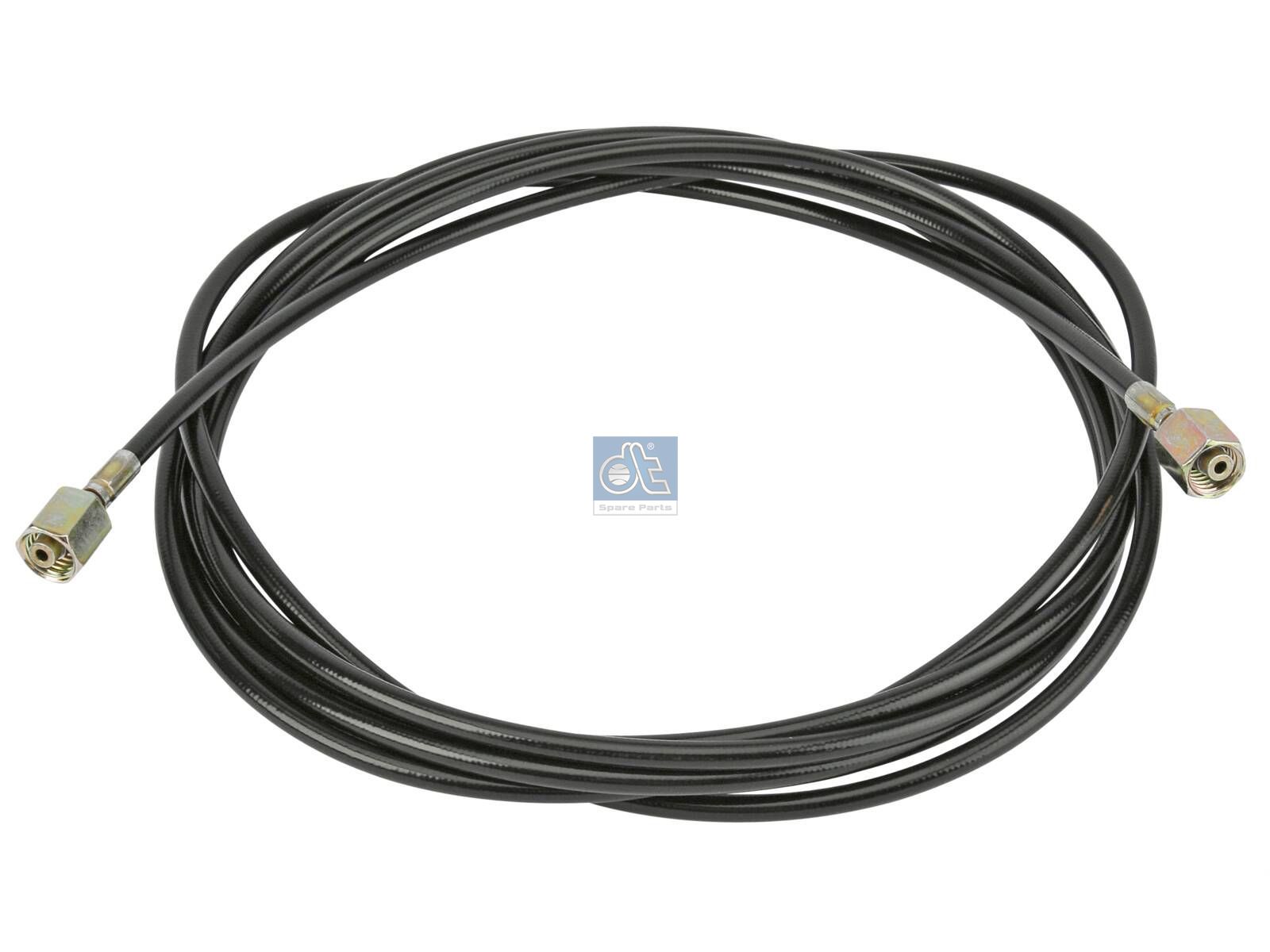DT Spare Parts 4.10345 Hose line, cabin tilt, D: 5.9 mm, M12 x 1,5, M12 x 1,5, M12 x 1,5, L: 1900 mm, L1: 1900 mm, 250 bar