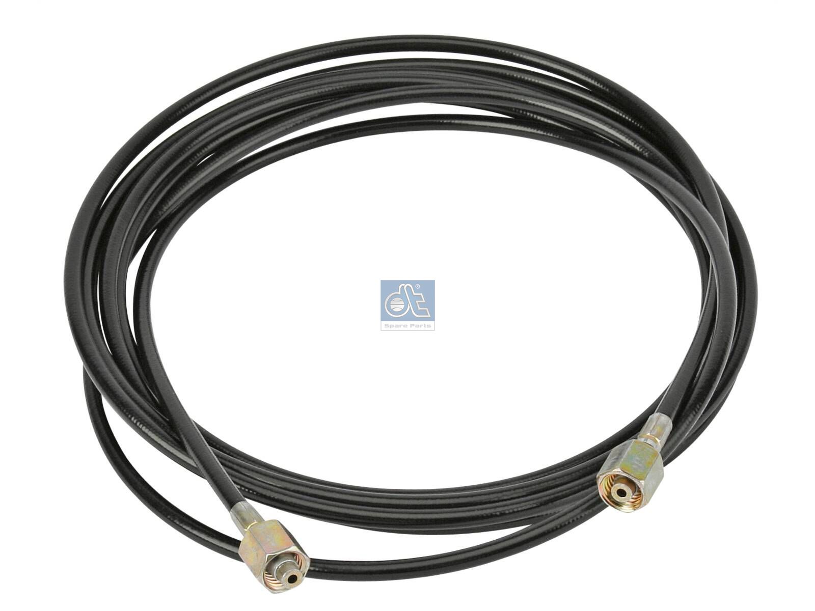 DT Spare Parts 4.10346 Hose line, cabin tilt, D: 5.9 mm, M12 x 1,5, M12 x 1,5, L: 4150 mm, L1: 4150 mm, 250 bar