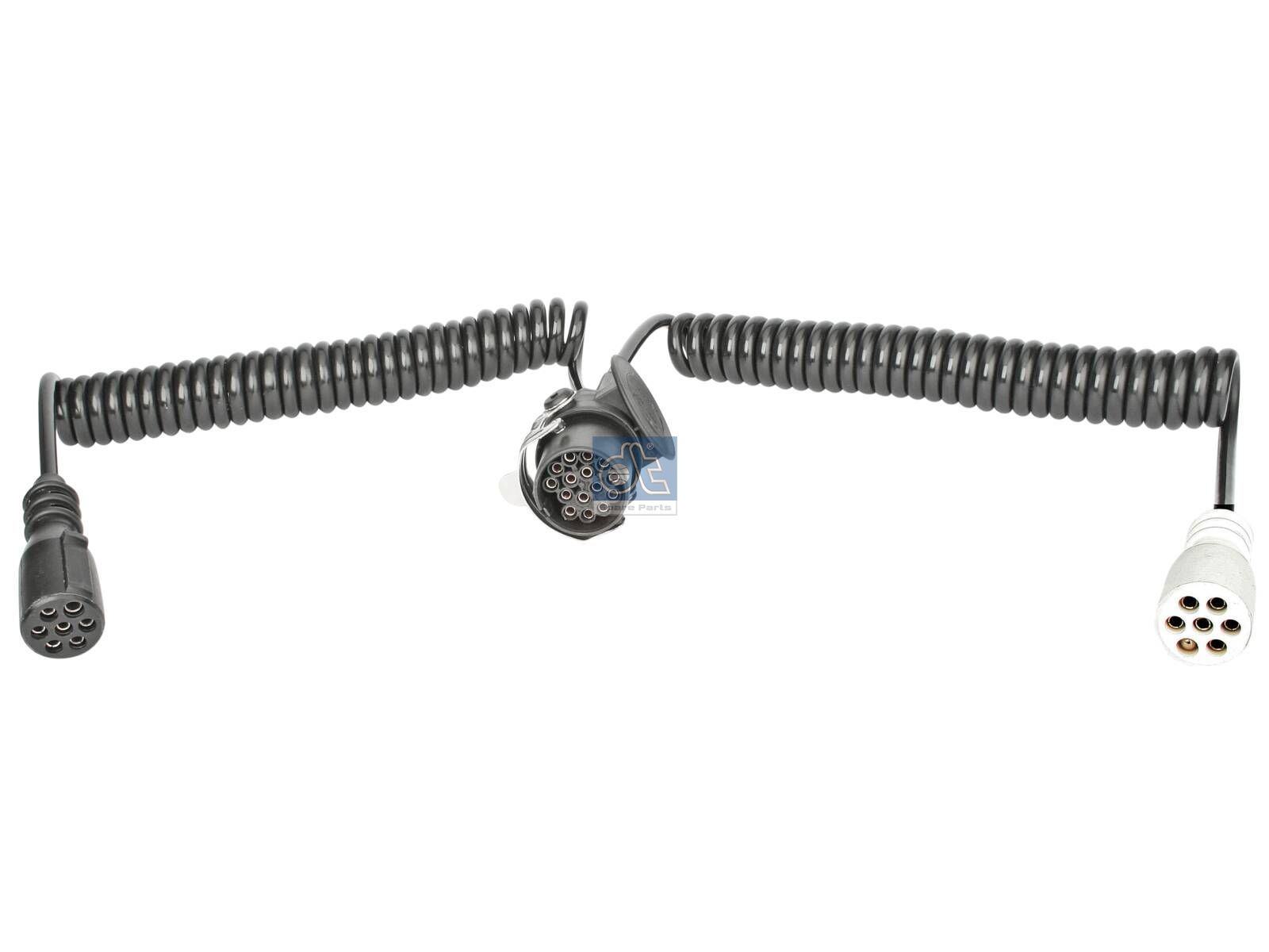 DT Spare Parts 4.10366 Electrical adapter coil, 24 V, L: 3 m, 7 poles, ISO 1185/N, 7 poles, ISO 3731/S, 15 poles, ISO 12098