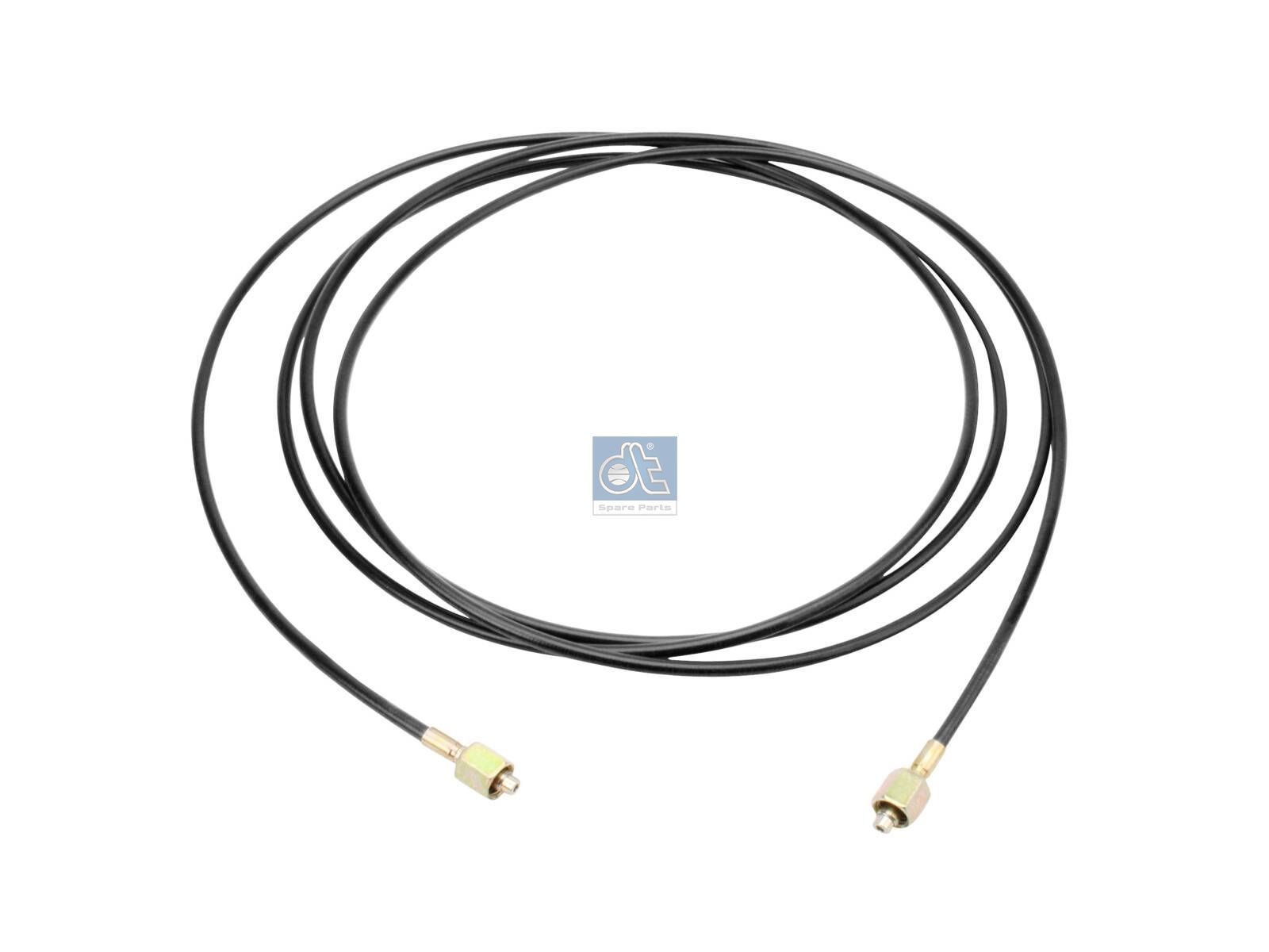 DT Spare Parts 4.10385 Hose line, cabin tilt, D: 6 mm, M12 x 1,5, M12 x 1,5, L: 3520 mm, L1: 740 mm, 210 bar
