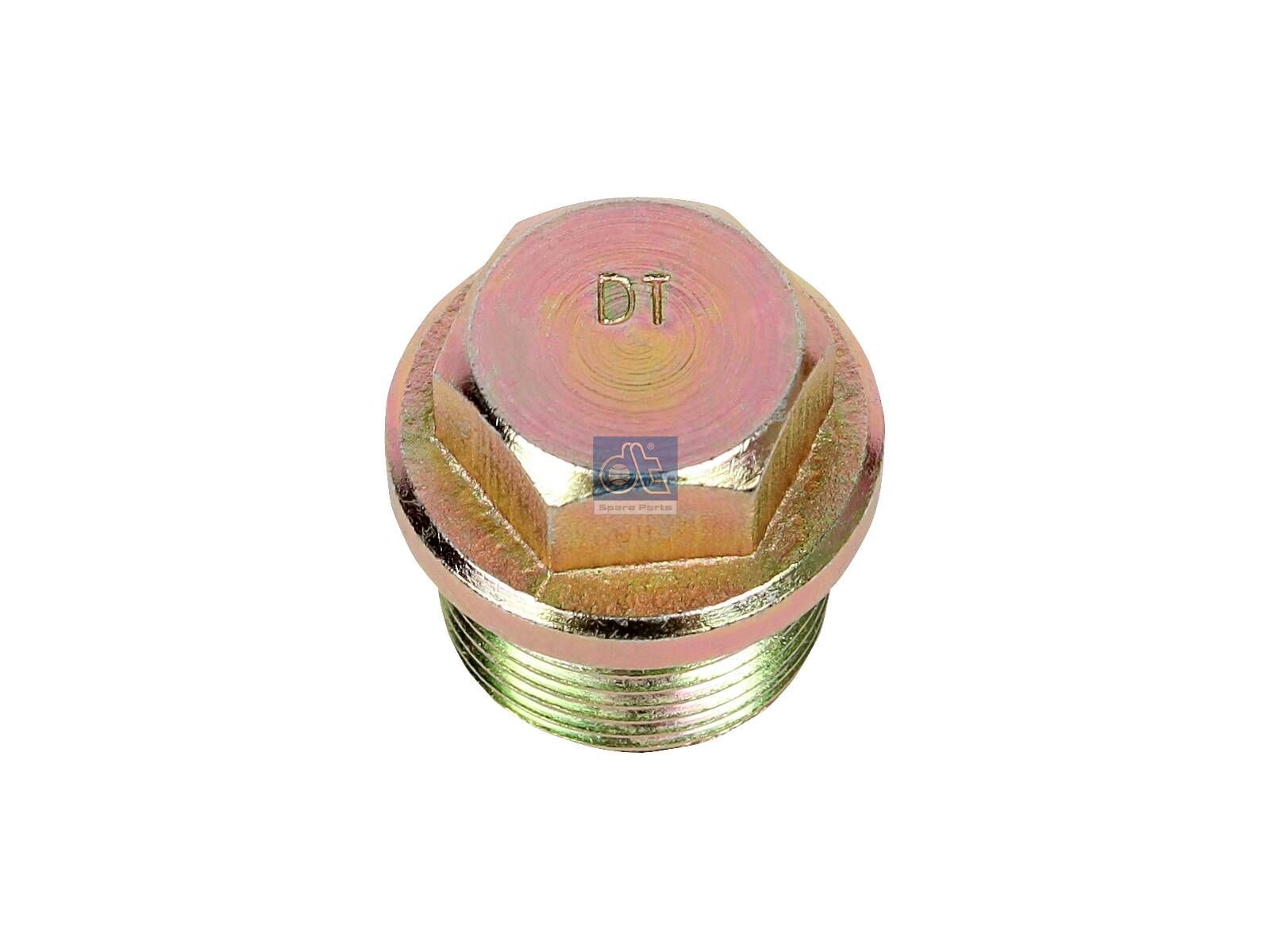 DT Spare Parts 4.40118 Screw plug, with bore, M22 x 1,5