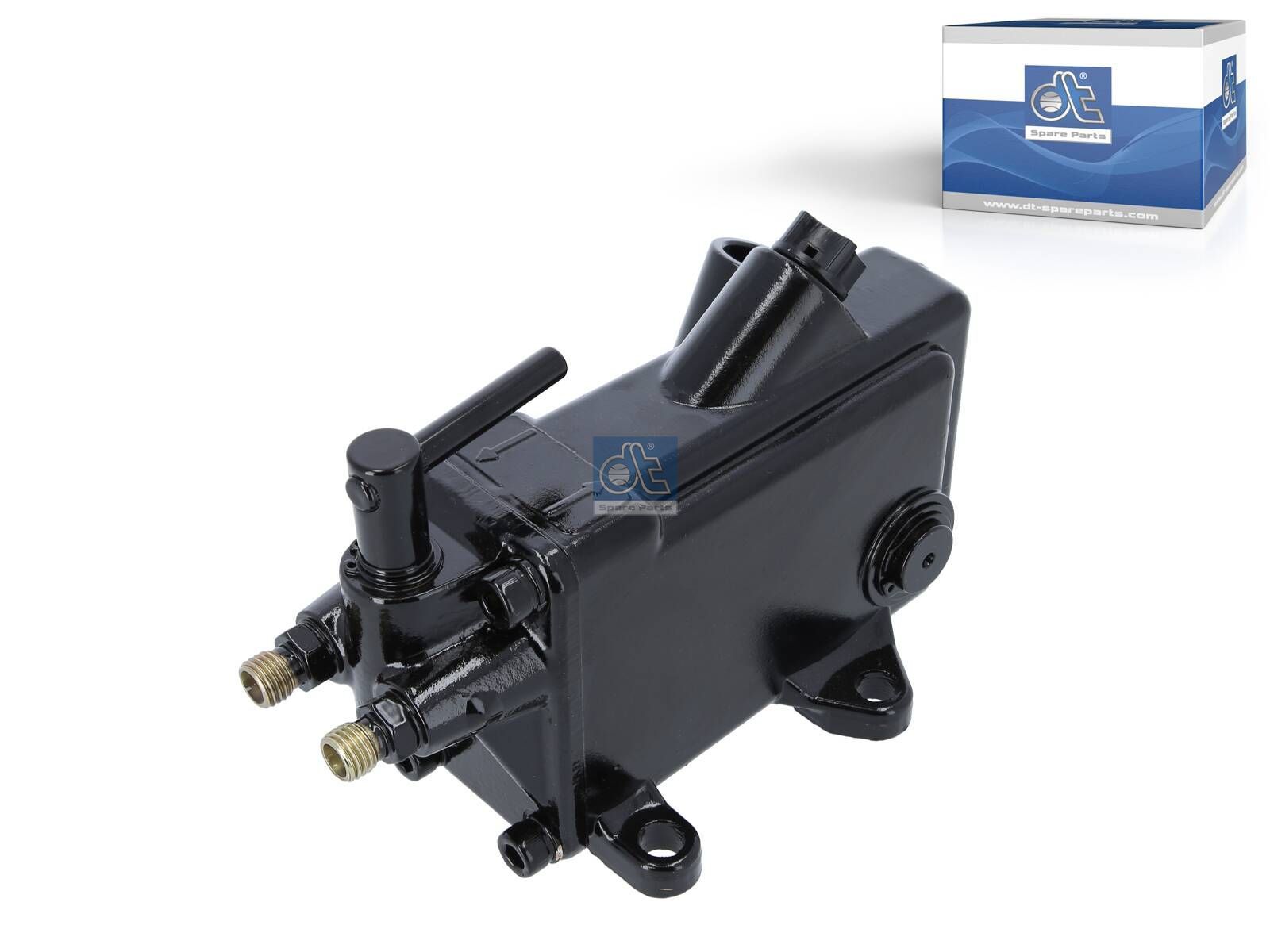 DT Spare Parts 4.60975 Cabin tilt pump, 280 ml, M12 x 1,5, M12 x 1,5, L: 94 mm, W: 56 mm, H: 203 mm, 250 bar