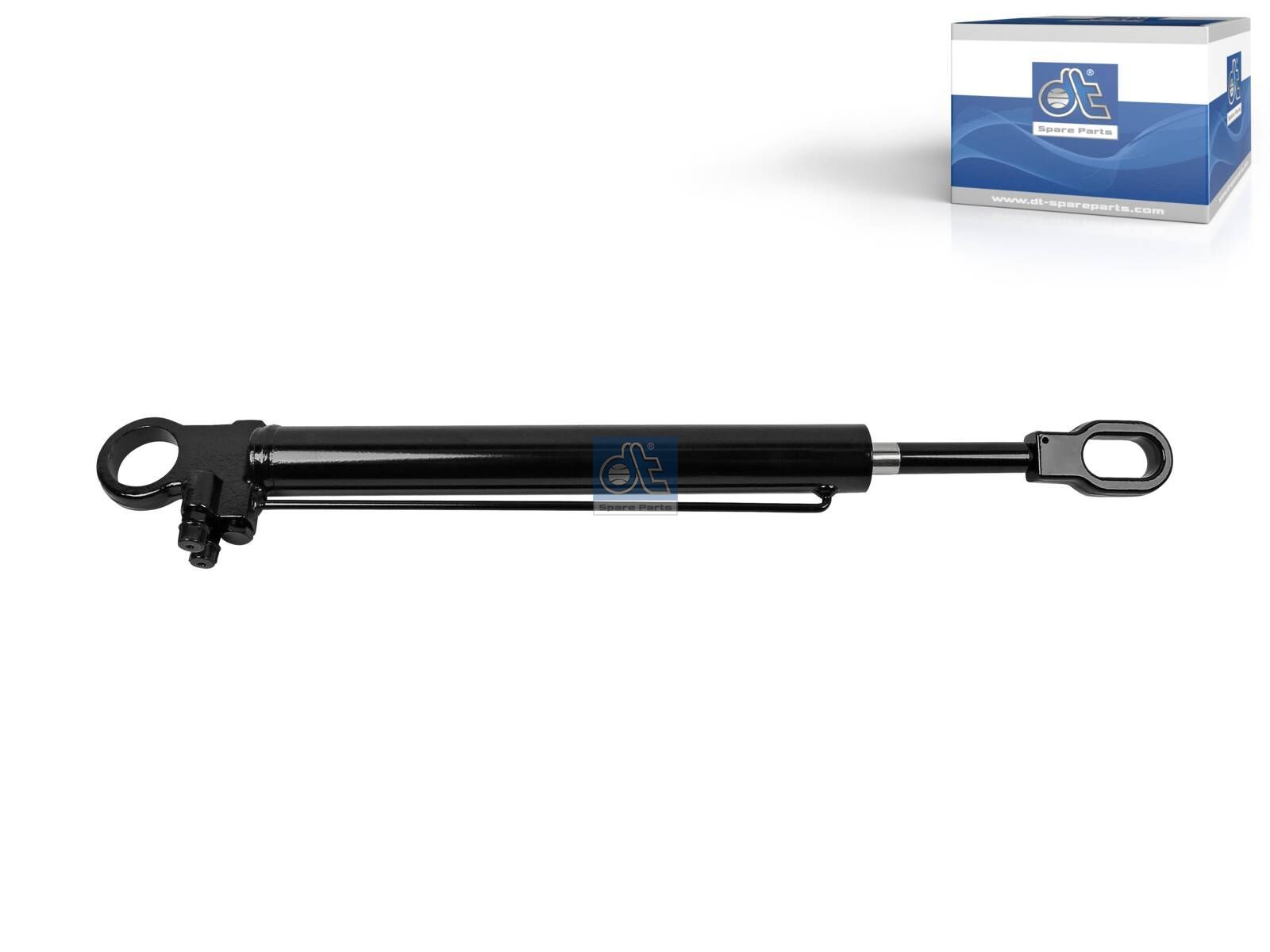 DT Spare Parts 4.61358 Cabin tilt cylinder, D: 42 mm, b: 42 mm, M12 x 1,5, L: 593 mm, 250 bar, Ls: 247 mm