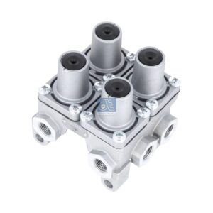 DT Spare Parts 4.61787 4-circuit-protection valve, M16 x 1,5, M22 x 1,5, max. 10 bar, Po21: 7 bar, Po22: 7 bar, Po23: 7 bar, Po24: 7 bar, Pc21: 5 bar, Pc22: 5 bar, Pc23: 5 bar, Pc24: 5 bar