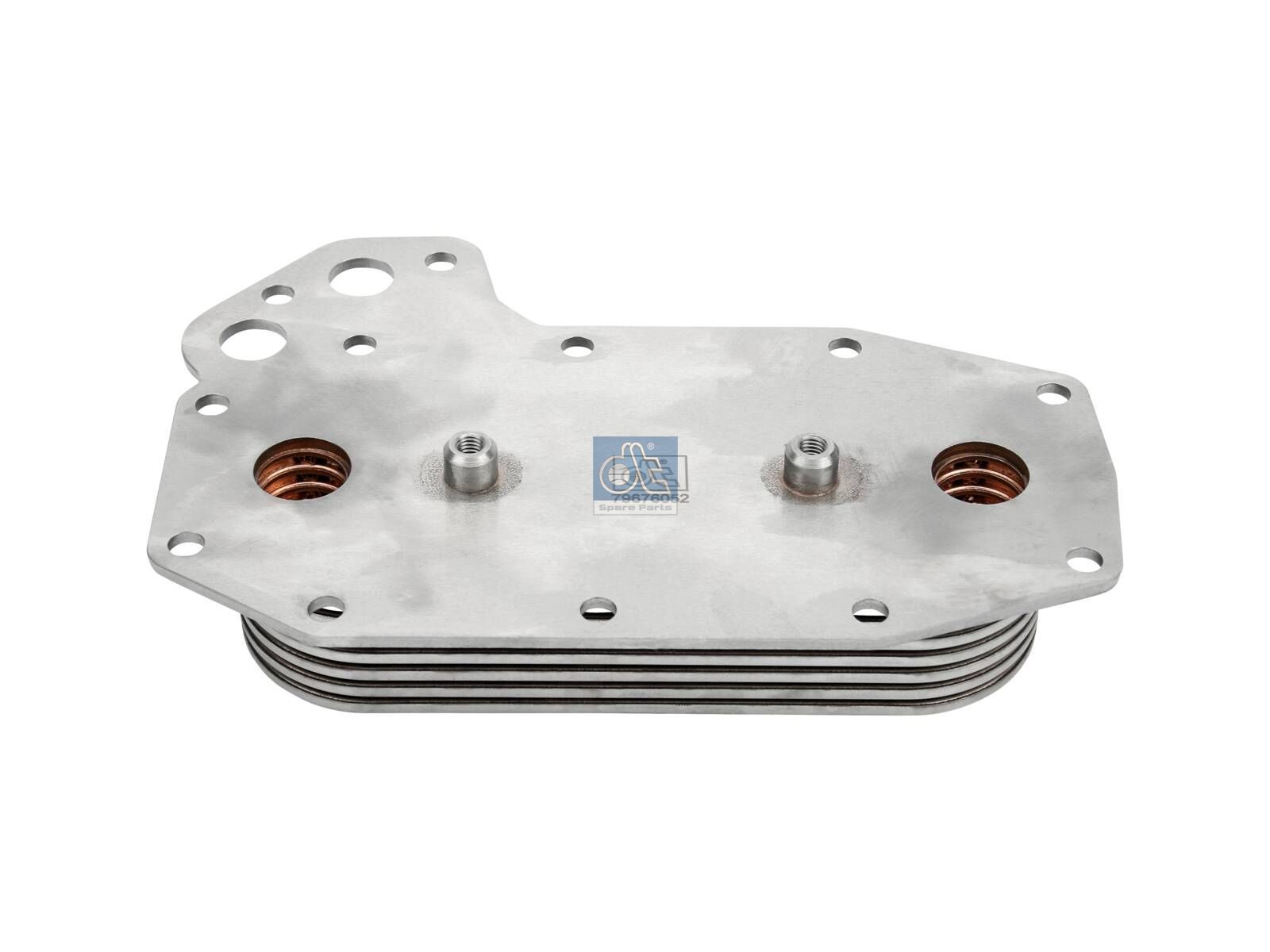 DT Spare Parts 4.61889 Oil cooler, without housing, L: 254 mm, W: 170 mm, T: 67 mm