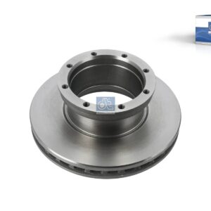 DT Spare Parts 4.62217 Brake disc, D: 377 mm, 8 bores, P: 201 mm, M14 x 1,5, d: 176 mm, H: 138.4 mm, S: 45 mm, s: 37 mm
