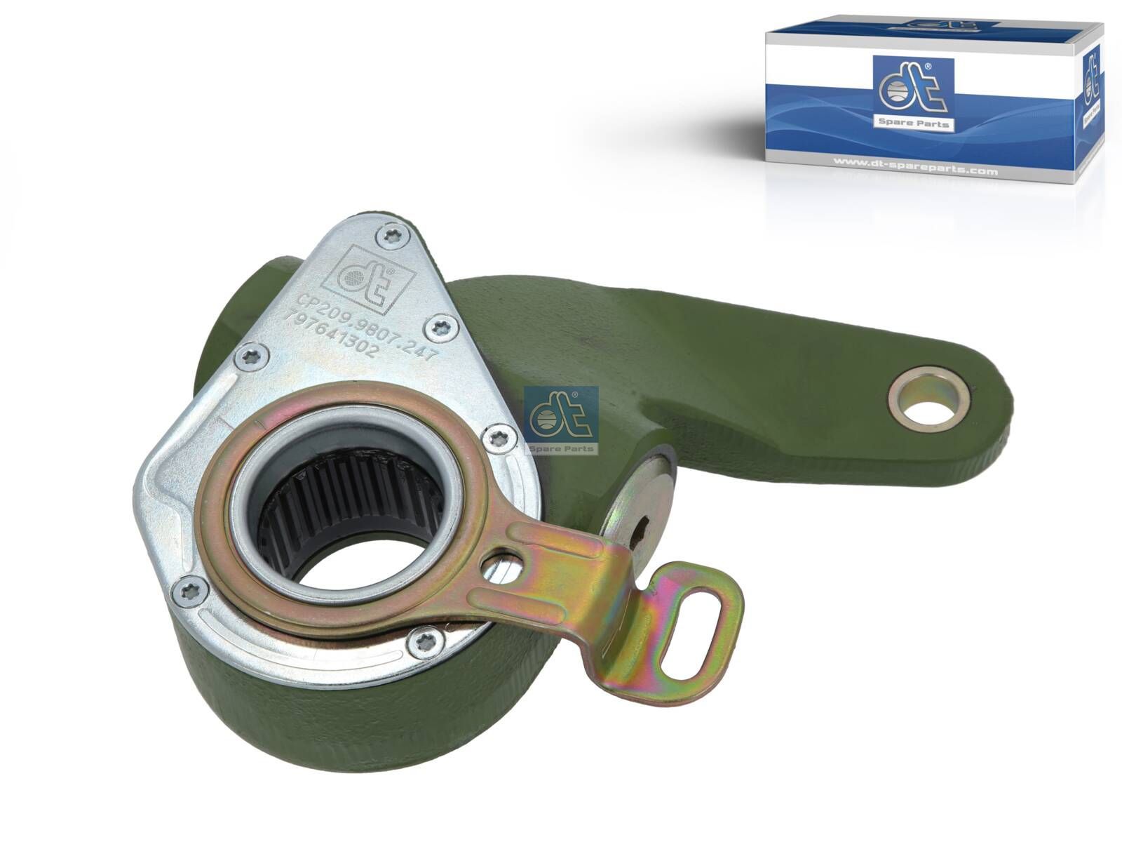 DT Spare Parts 4.62247 Slack adjuster, automatic, left, N42 x 1,5, b: 14 mm, Lb: 145 mm, Ol: 37 mm, DIN 5480, 26 teeth