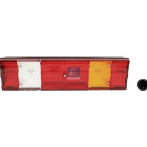 DT Spare Parts 4.62373 Tail lamp, right, 24 V, L: 525 mm, H: 139 mm, R10W