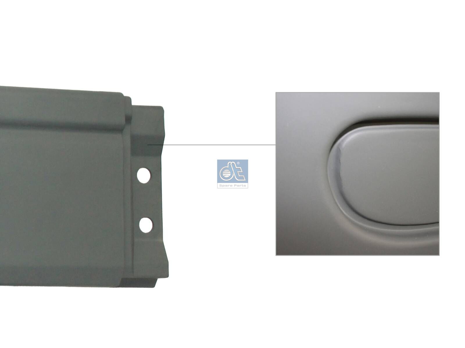 DT Spare Parts 4.62426 Bumper, right, grey