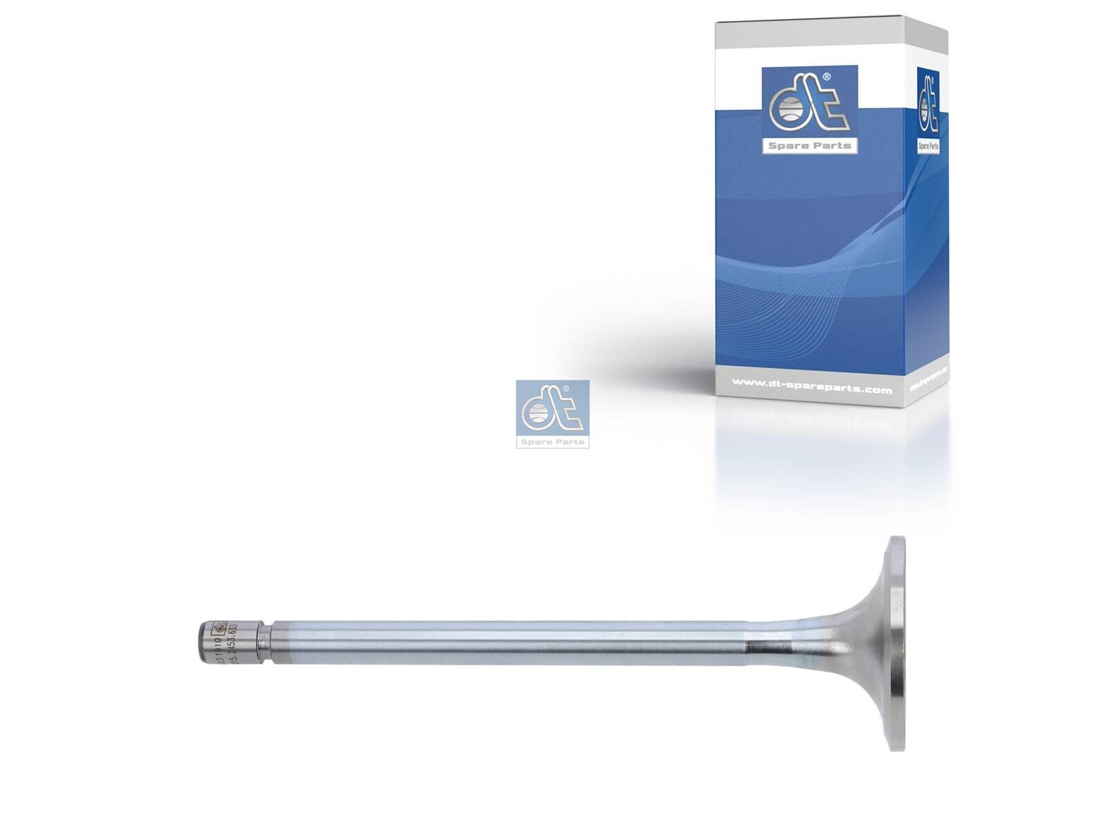 DT Spare Parts 4.62633 Intake valve, D1: 9 mm, D2: 42 mm, L: 140.5 mm, α: 20 °
