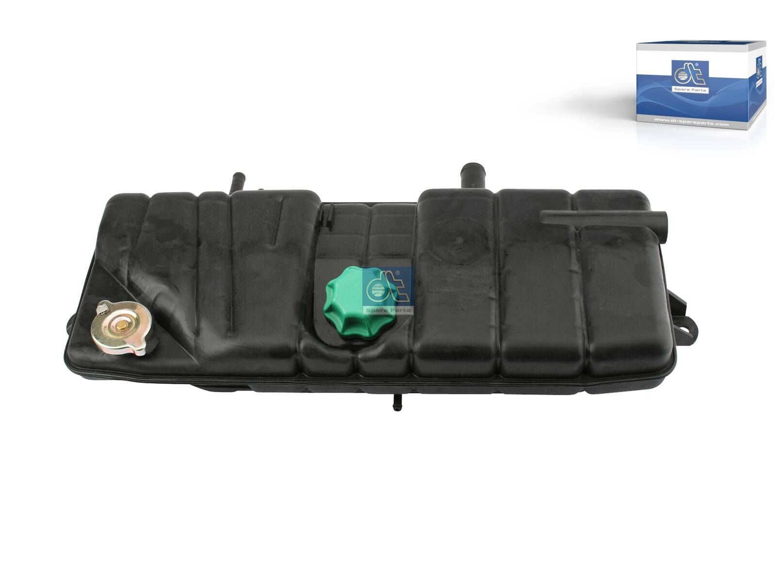 DT Spare Parts 4.62815 Expansion tank, with caps, without sensor, 11.4 l, L: 588 mm, W: 231 mm, T: 153 mm