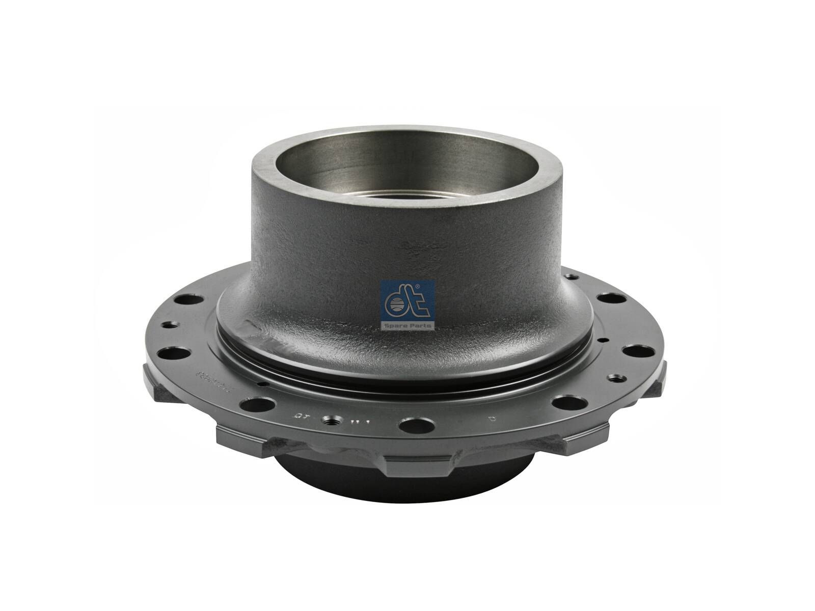 DT Spare Parts 4.63348 Wheel hub, without bearings, d1: 157 mm, d2: 170 mm, D: 375 mm, 10 bores, b: 22 mm, H: 220 mm