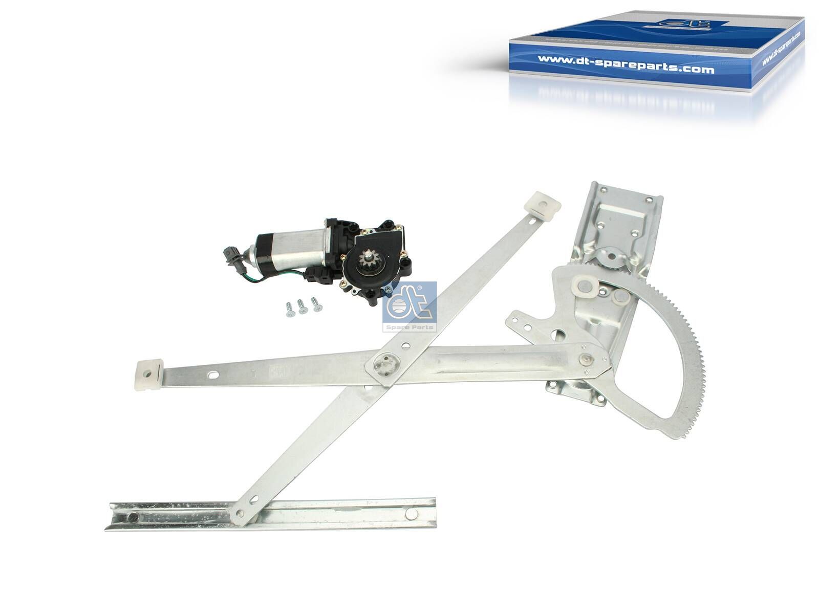 DT Spare Parts 4.63374 Window regulator, electrical, left, with motor