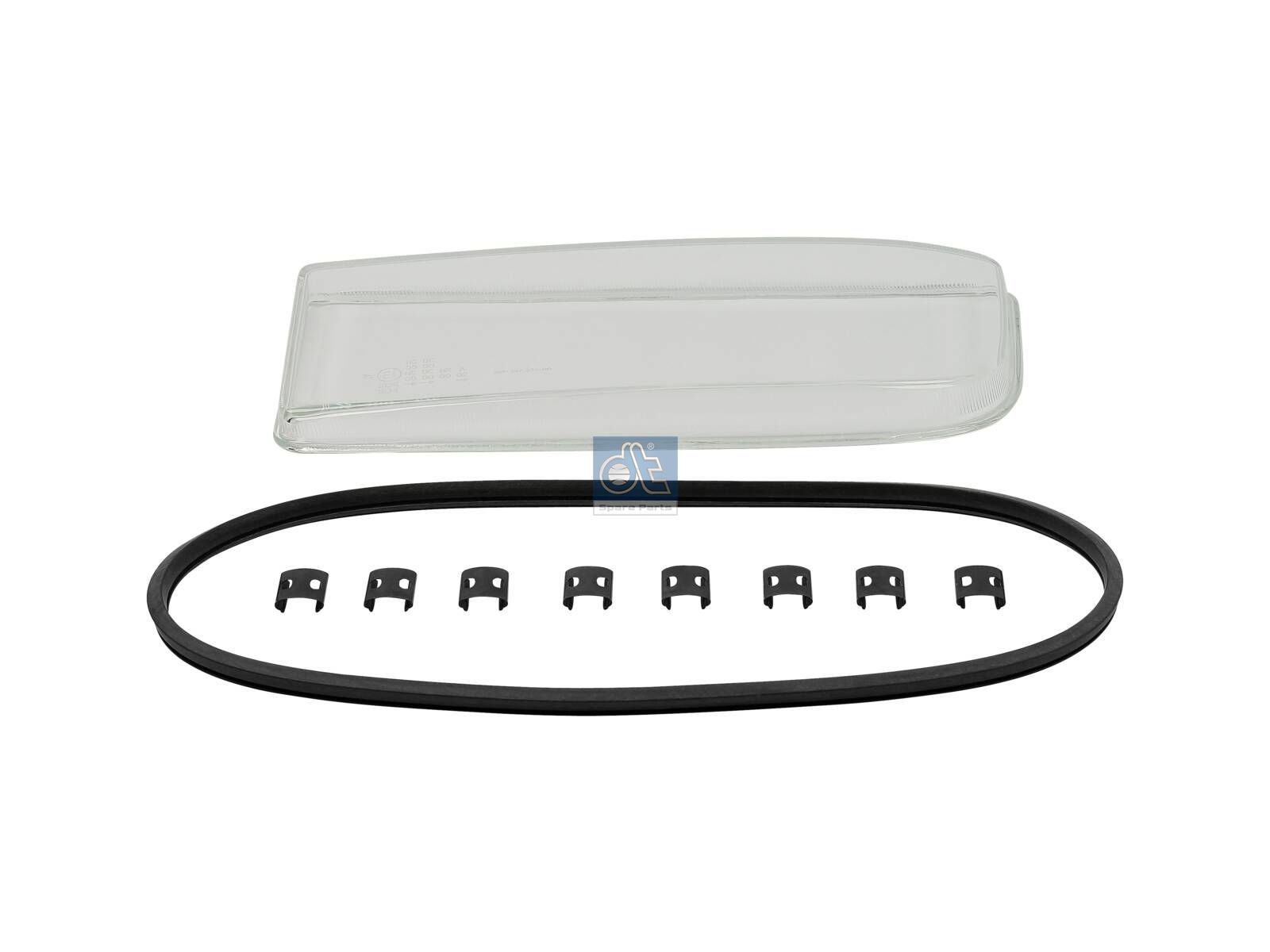 DT Spare Parts 4.63504SP Headlamp glass, left, complete