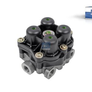DT Spare Parts 4.64458 4-circuit-protection valve, M16 x 1,5, M22 x 1,5, max. 20 bar, Po21: 8 bar, Po22: 8 bar, Po23: 8.3 bar, Po24: 8 bar, Pc21: 5.5 bar, Pc22: 5.5 bar, Pc23: 5.5 bar, Pc24: 5.5 bar