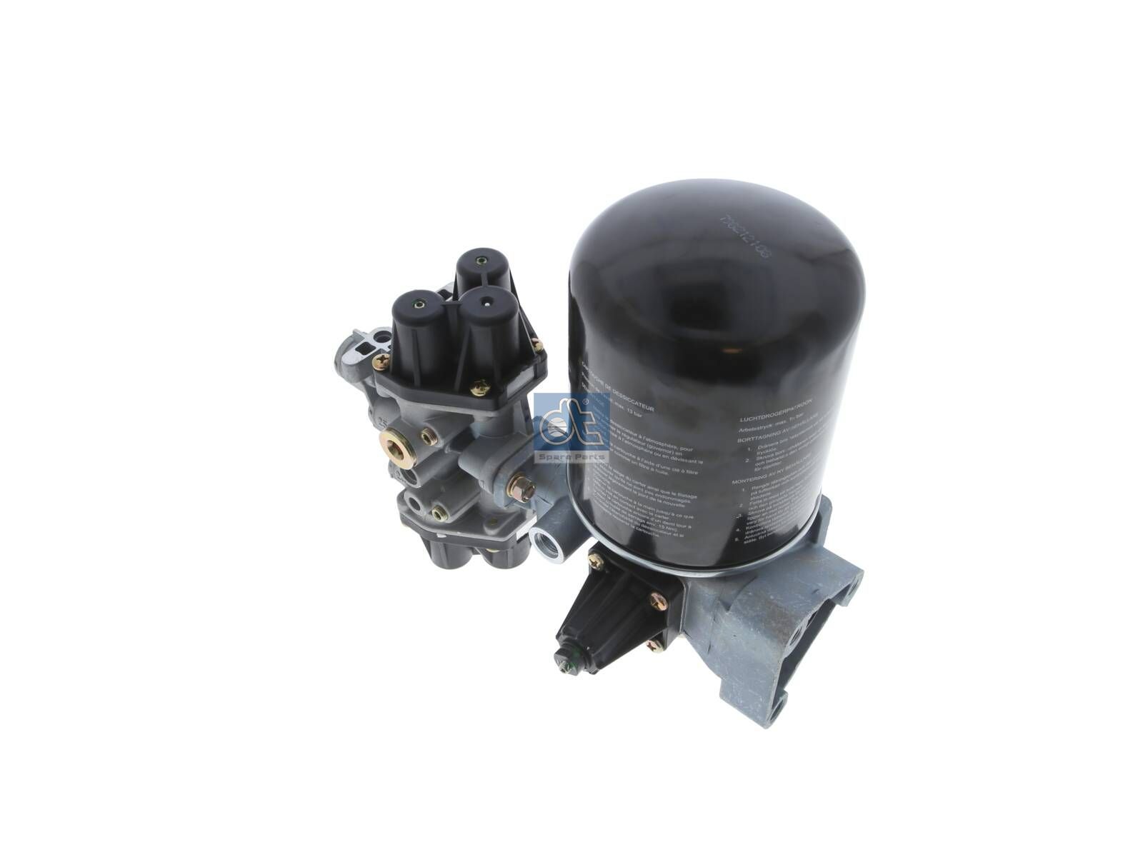 DT Spare Parts 4.64604 Air dryer, complete with valve, M12 x 1,5, M16 x 1,5, M22 x 1,5, Po21: 9 bar, Po22: 9 bar, Po23: 7.5 bar, Po24: 7.5 bar, Pc21: 7 bar, Pc22: 7 bar, Pc23: 4.5 bar, Pc24: 4.5 bar