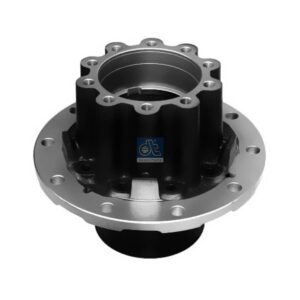 DT Spare Parts 4.64734 Wheel hub, with bearing, d1: 160 mm, d2: 170 mm, D: 377 mm, 10 bores, b: 22 mm, P: 335 mm, H: 313 mm