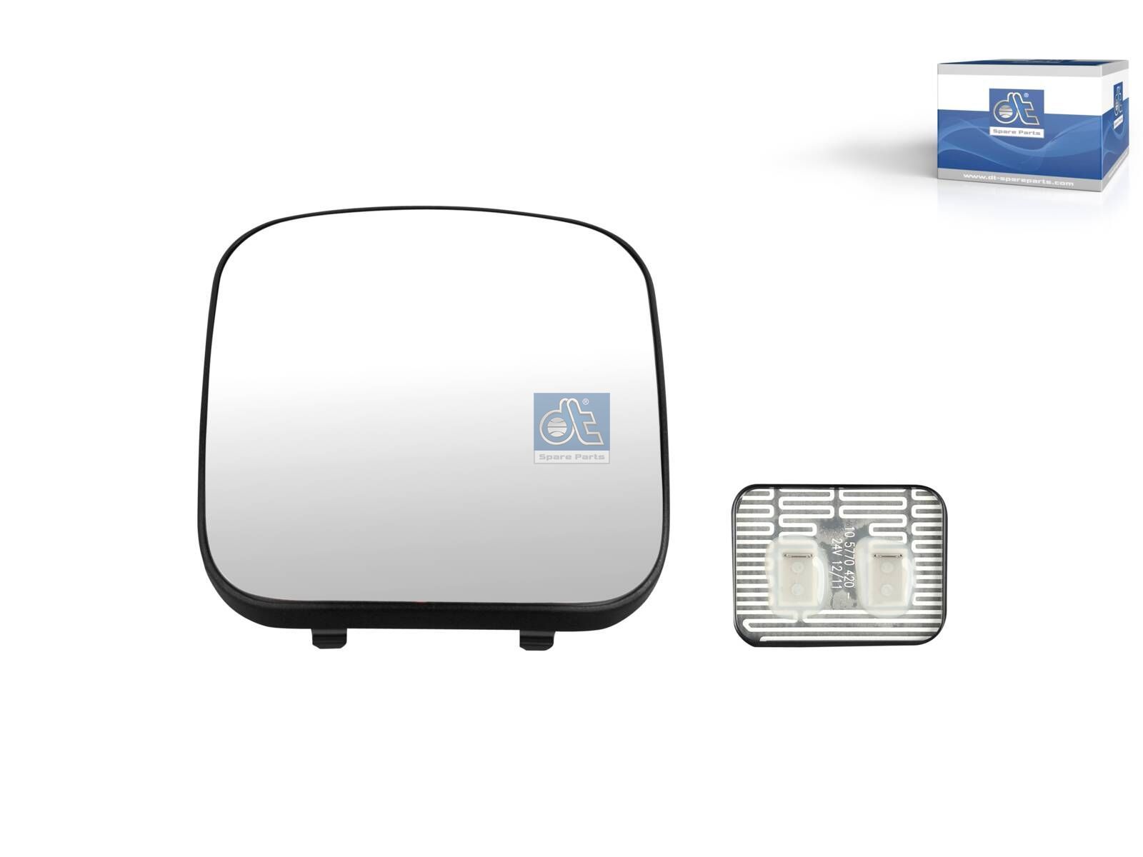 DT Spare Parts 4.64835 Mirror glass, wide view mirror, heated, R: 300 mm