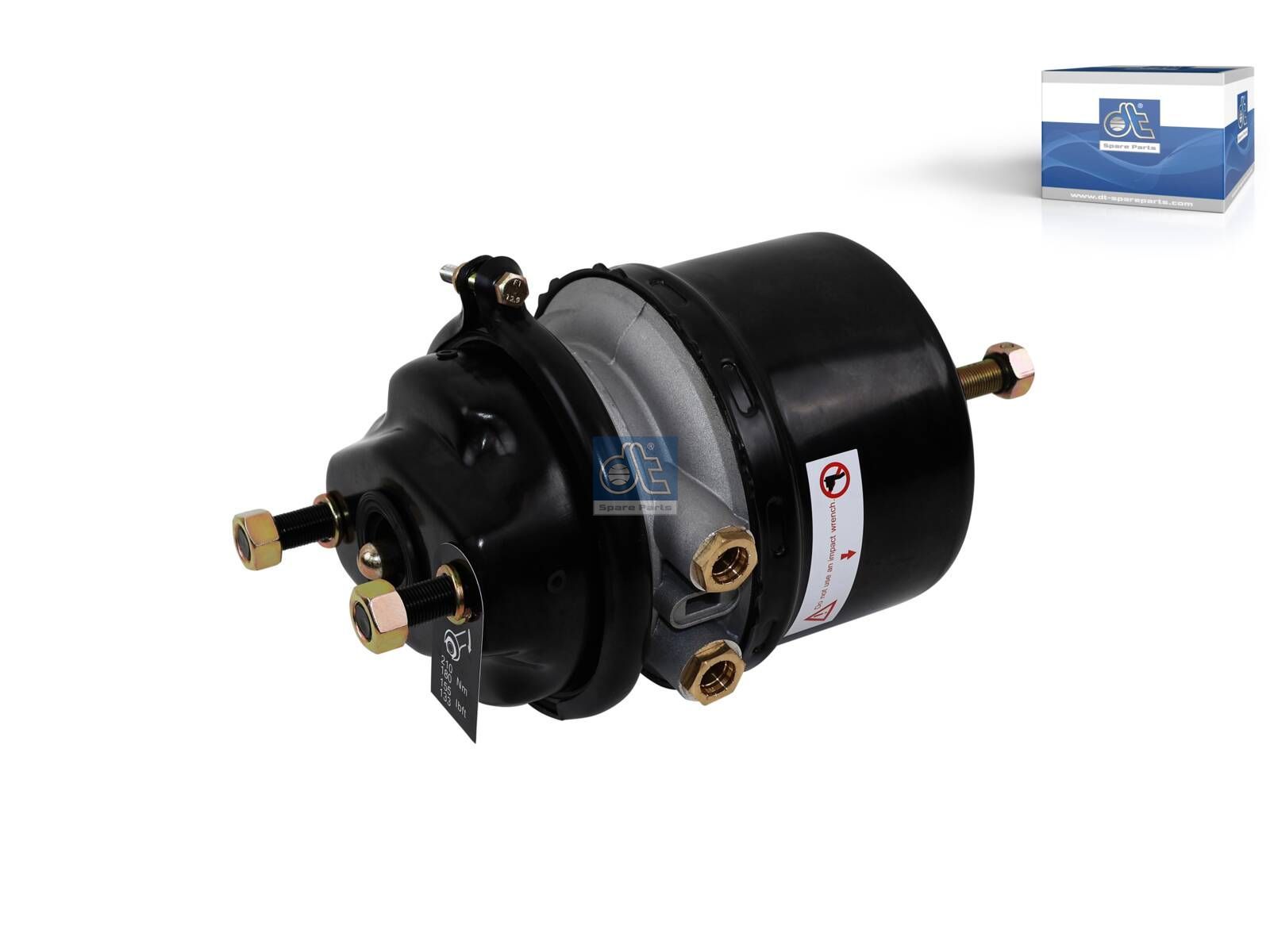 DT Spare Parts 4.65298 Spring brake cylinder, left, M16 x 1,5, M22 x 1,5, Ls: 64 mm, Lp: 15 mm