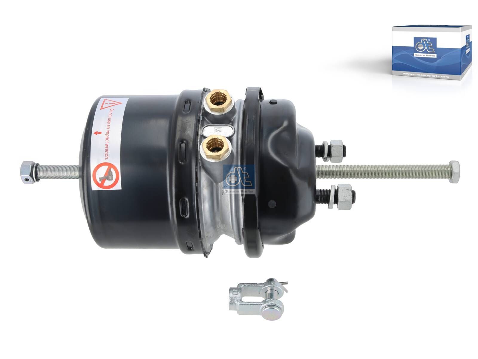DT Spare Parts 4.65598 Spring brake cylinder, right, M16 x 1,5, M22 x 1,5, Ls: 57 mm, Lp: 187 mm