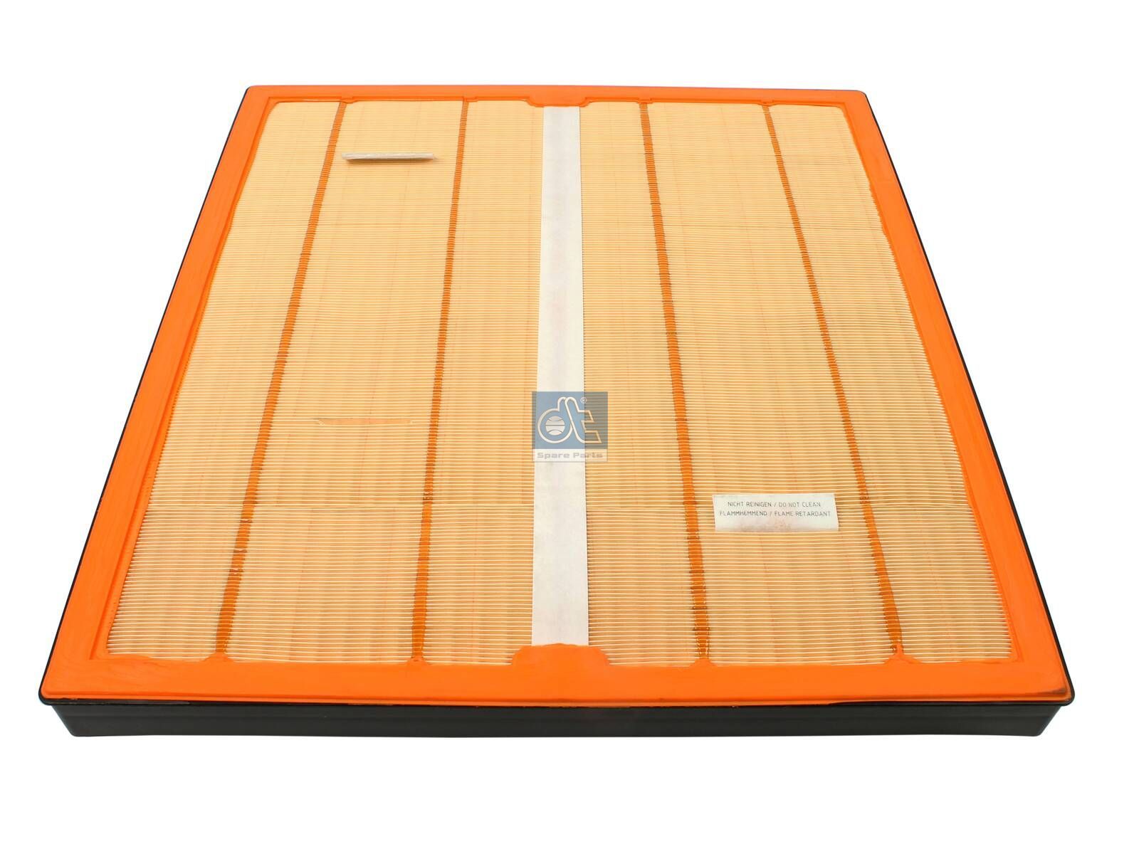 DT Spare Parts 4.65861 Air filter, flame retardant, new version, L: 632 mm, W: 572 mm, H: 78 mm