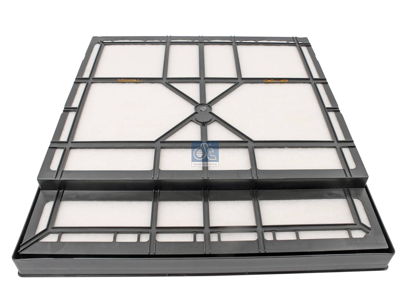 DT Spare Parts 4.65861 Air filter, flame retardant, new version, L: 632 mm, W: 572 mm, H: 78 mm