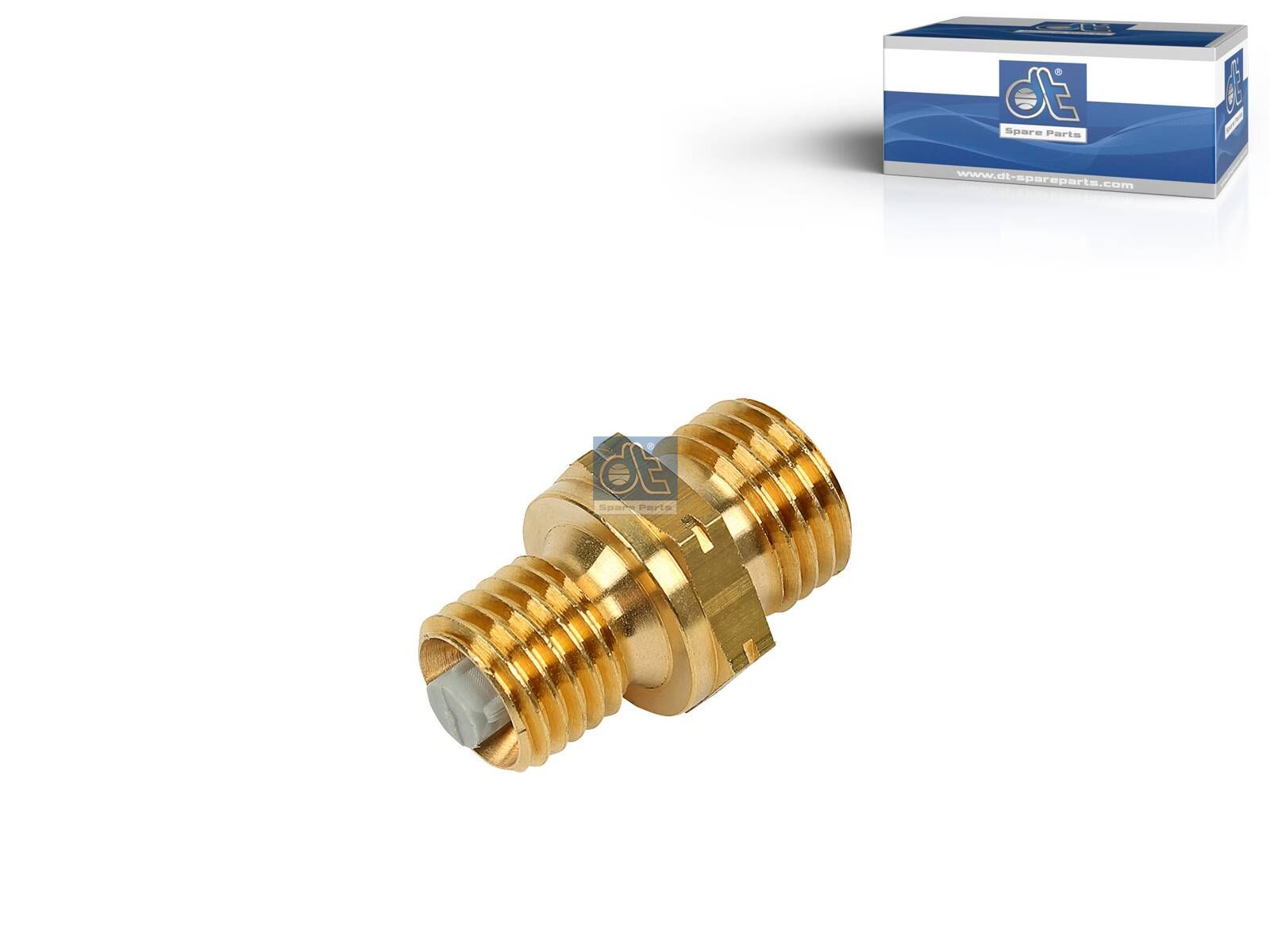 DT Spare Parts 4.66720 Screw fitting, M12 x 1,5, LTh1: 11.5 mm, M14 x 1,5, LTh2: 10 mm, SW: 17, L: 29 mm