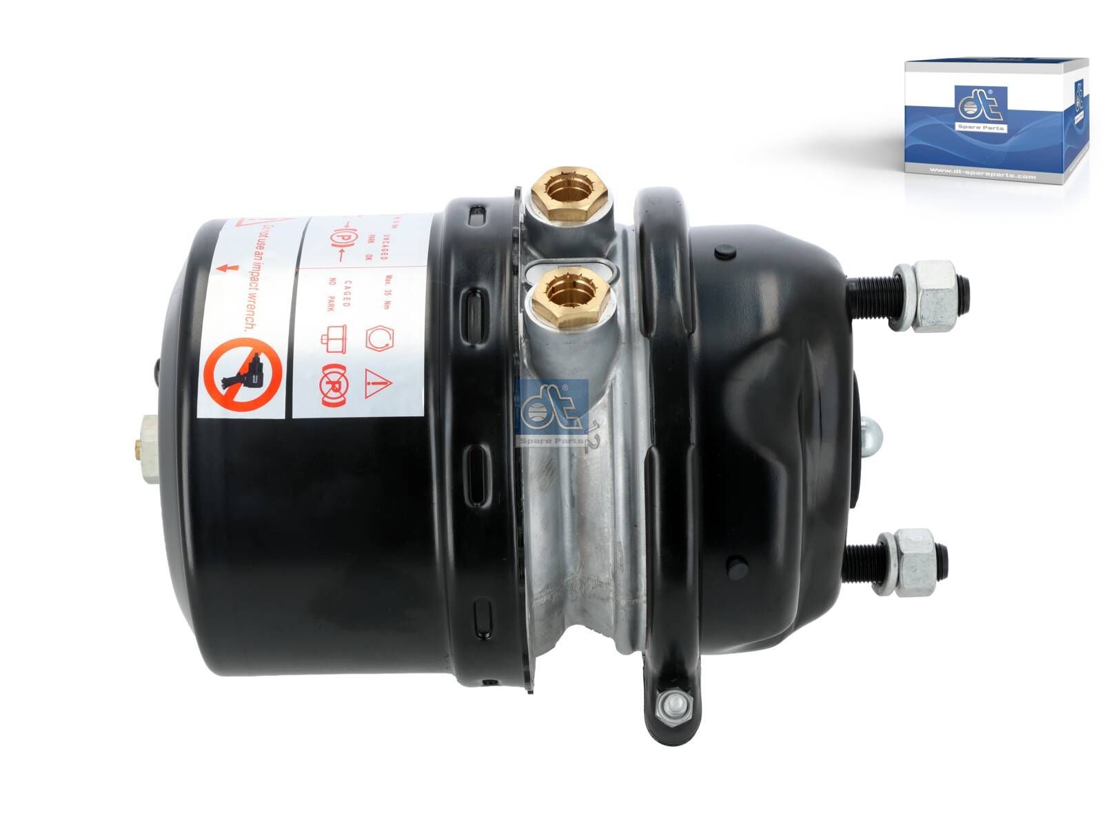 DT Spare Parts 4.67662 Spring brake cylinder, right, M16 x 1,5, M22 x 1,5, Ls: 57 mm, Lp: 15 mm