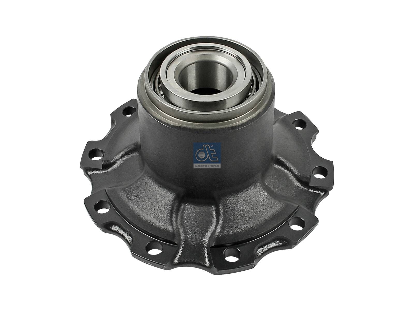 DT Spare Parts 4.67805 Wheel hub, with bearing, d1: 110 mm, d2: 150 mm, D: 378 mm, 10 bores, b: 22 mm, H: 176 mm