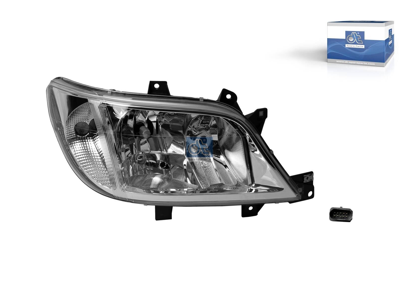 DT Spare Parts 4.67955 Headlamp, right, without bulbs, 12 V