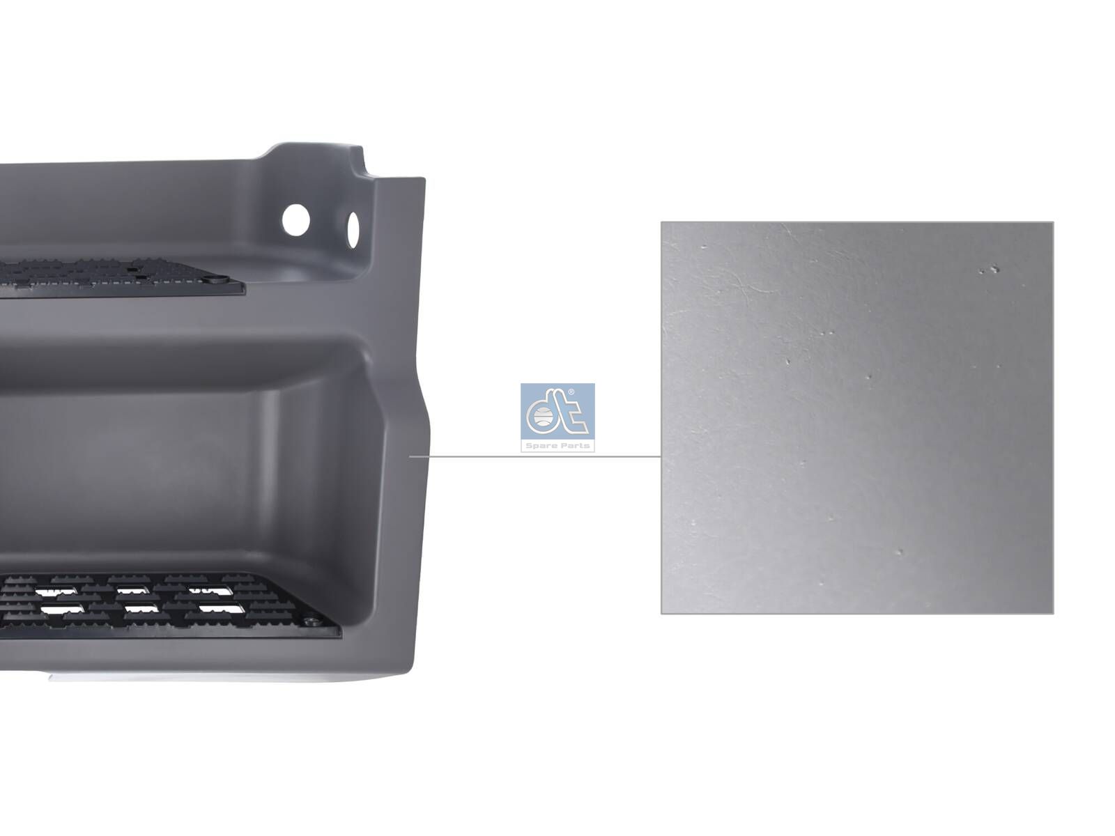 DT Spare Parts 4.68416SP Step well case, upper, right, with step, with cover
