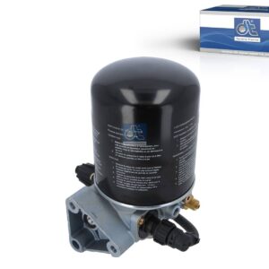 DT Spare Parts 4.69830 Air dryer, with heating unit, M16 x 1,5, M22 x 1,5, max. 13 bar, Po: 14.5 bar, with port 4/25