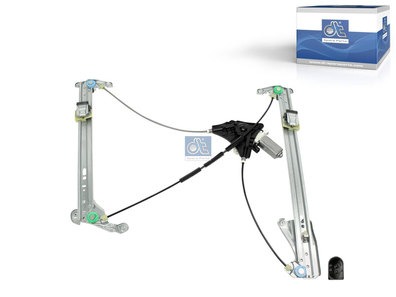 DT Spare Parts 4.69917 Window regulator, right, with motor