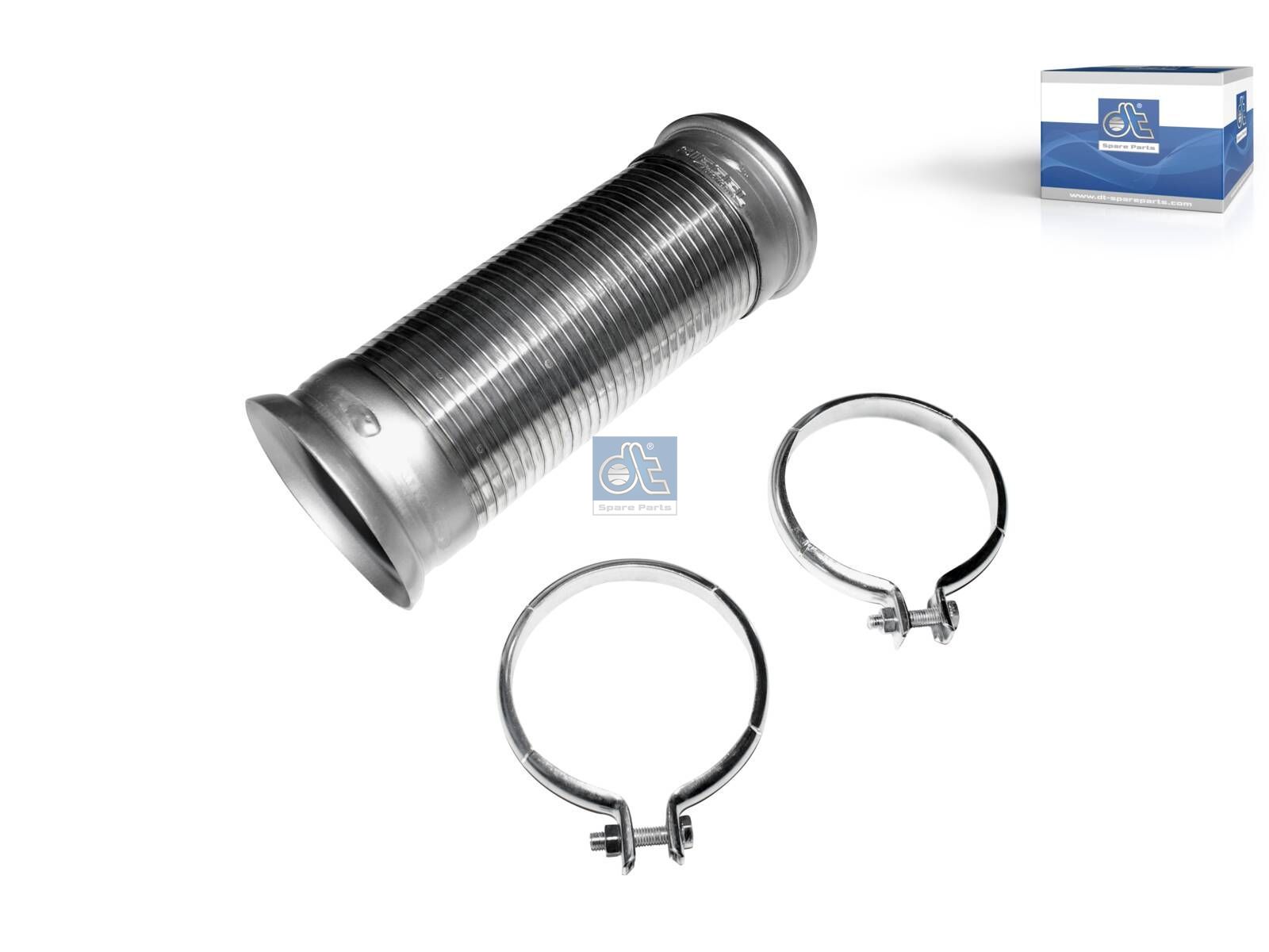 DT Spare Parts 4.70244SP Flexible pipe, with clamps, tinned