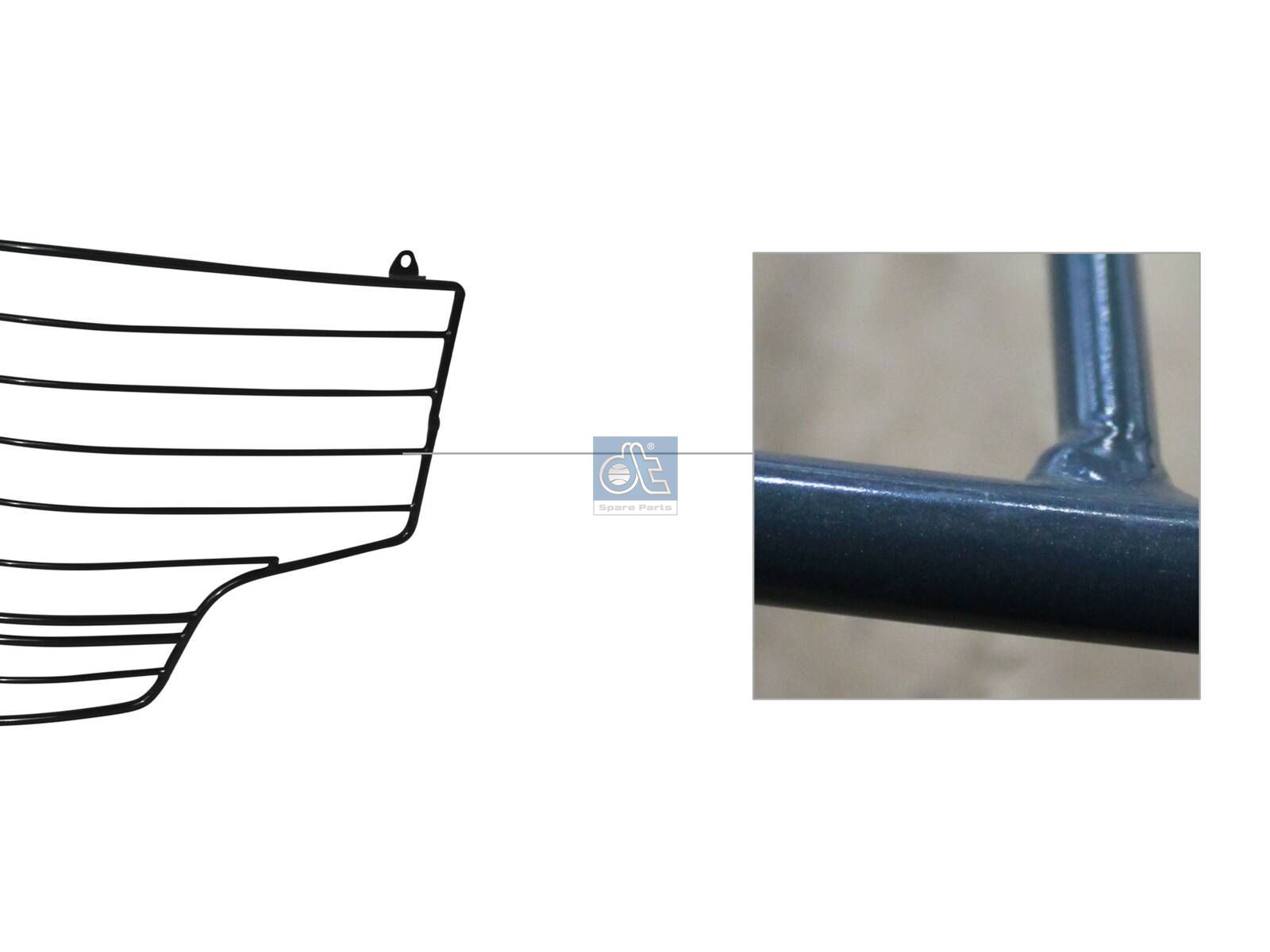 DT Spare Parts 4.71435 Covering grille, headlamp, right