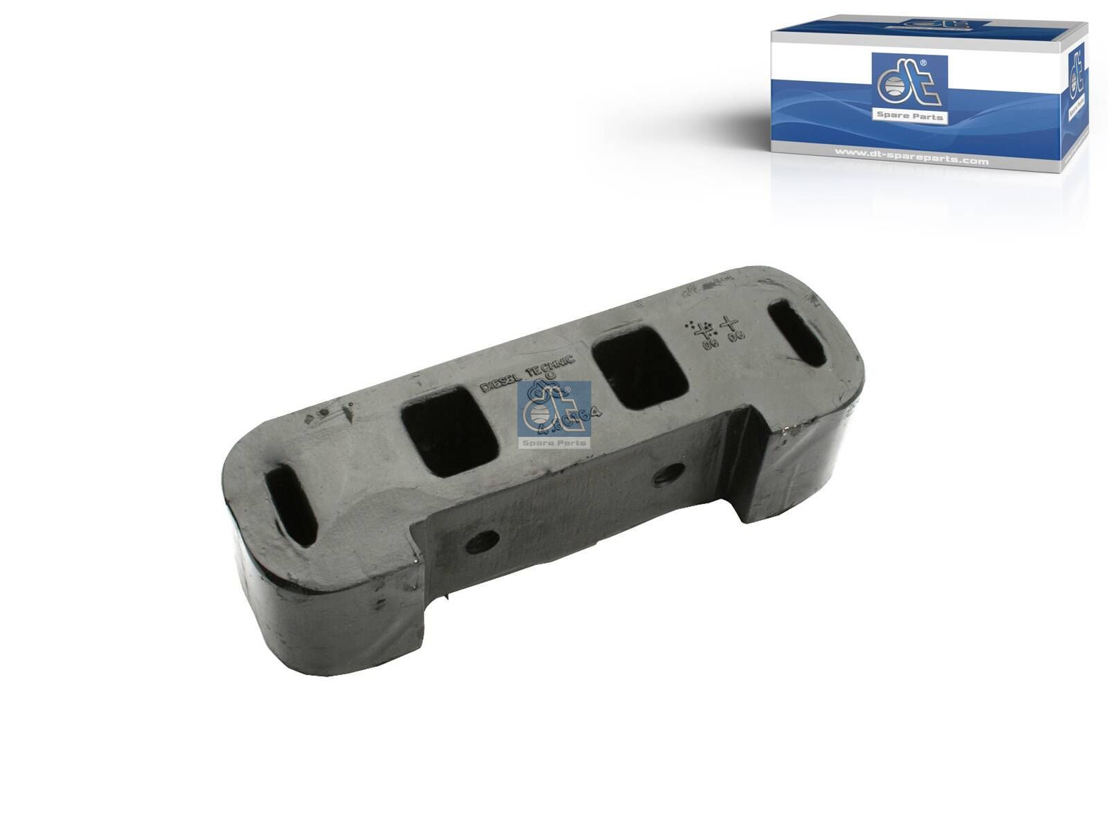 DT Spare Parts 4.80164 Rubber mounting, L: 158 mm, W: 42 mm, H: 50 mm