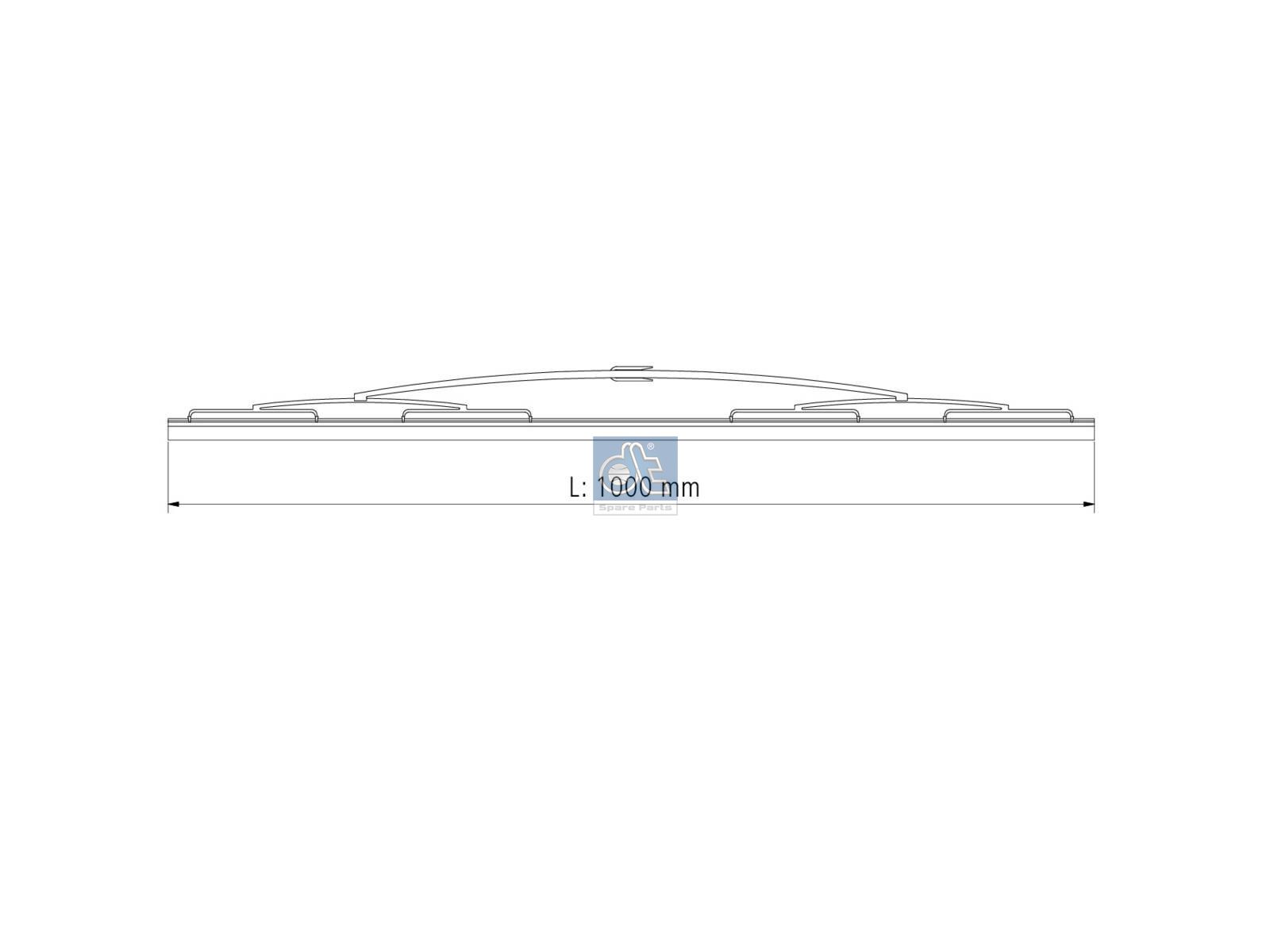 DT Spare Parts 3.35047 Wiper blade, L: 1000 mm