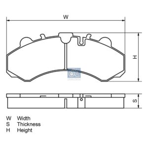 DT Spare Parts 11.62516SP Disc brake pad kit