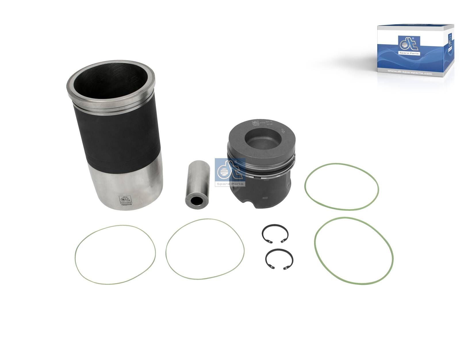 DT Spare Parts 4.90955 Piston with liner, D: 128 mm
