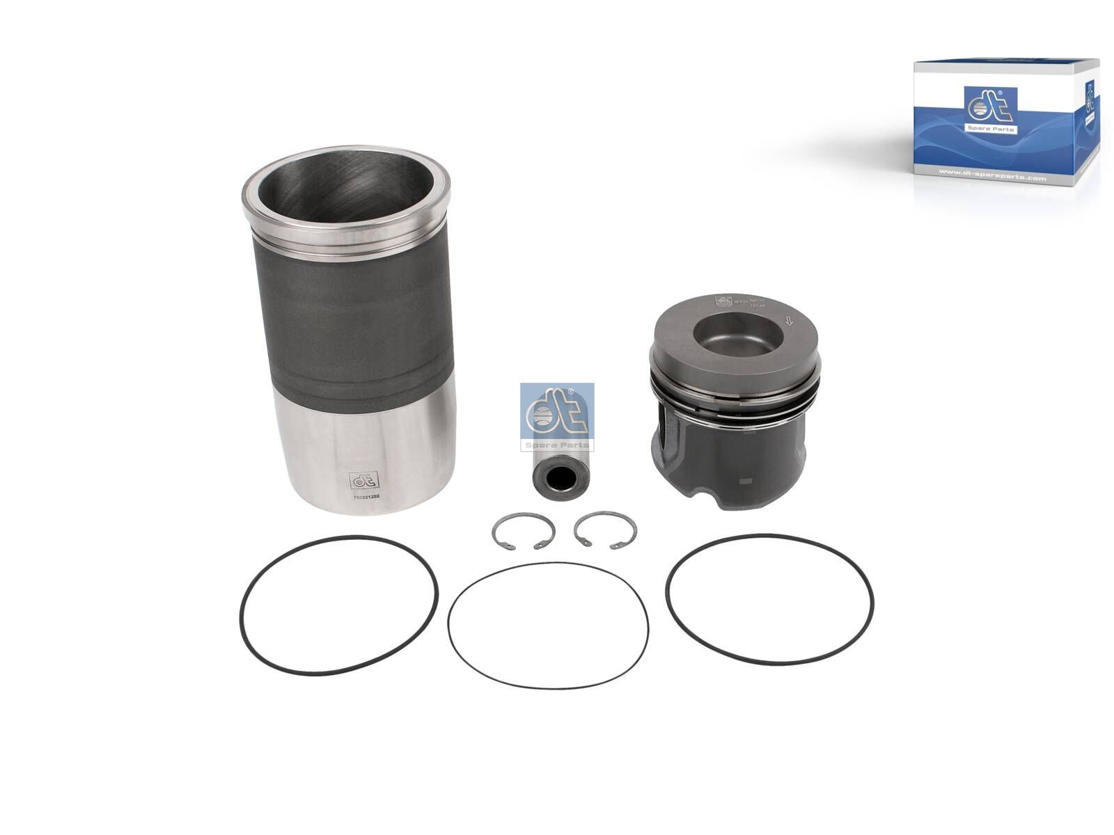 DT Spare Parts 4.90965 Piston with liner, D: 128 mm
