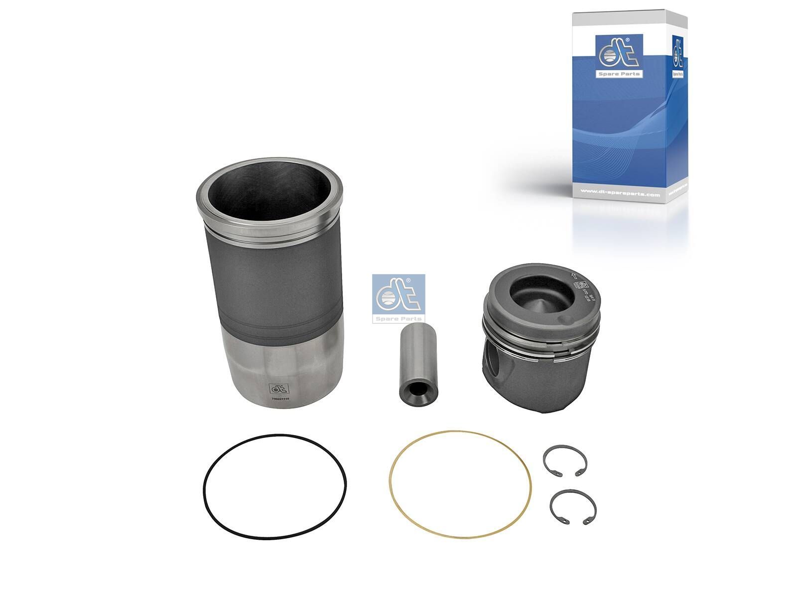 DT Spare Parts 4.90969 Piston with liner, D: 128 mm