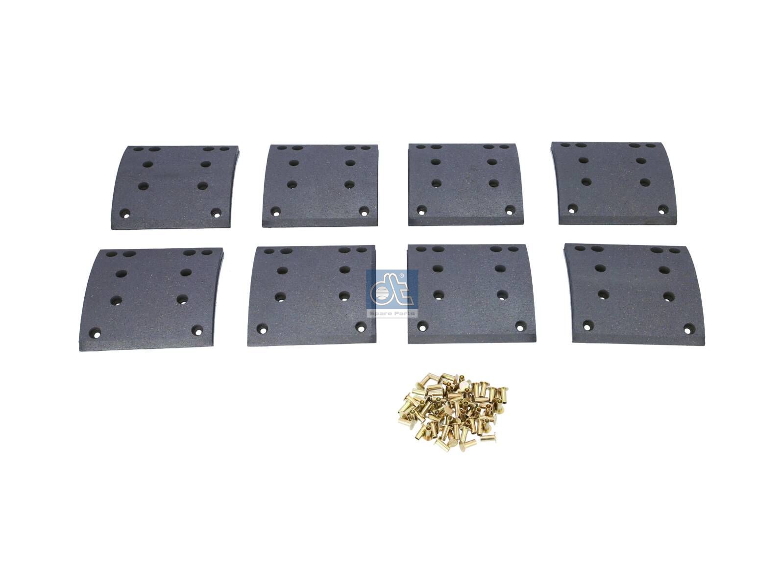 DT Spare Parts 4.91130 Drum brake lining kit, axle kit - oversize, W: 180 mm, S: 18.3 mm