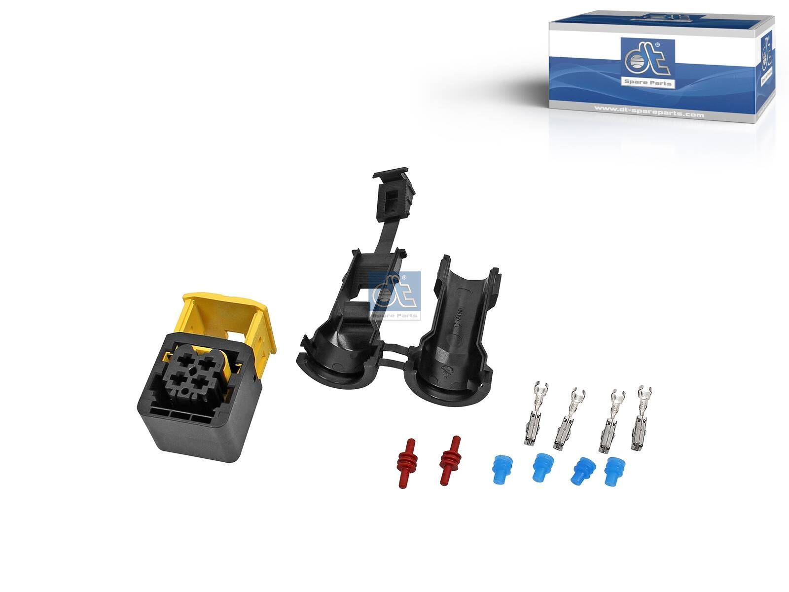 DT Spare Parts 4.96025 Repair kit, plug, α: 180 °, 4 poles
