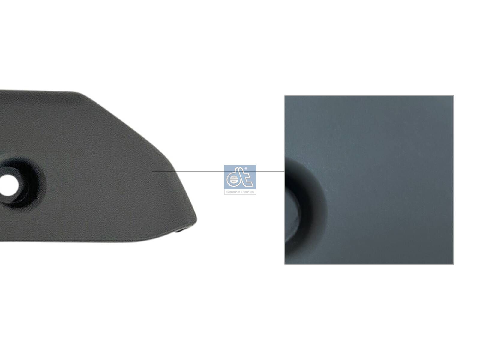 DT Spare Parts 5.00017 Bumper end panel, left
