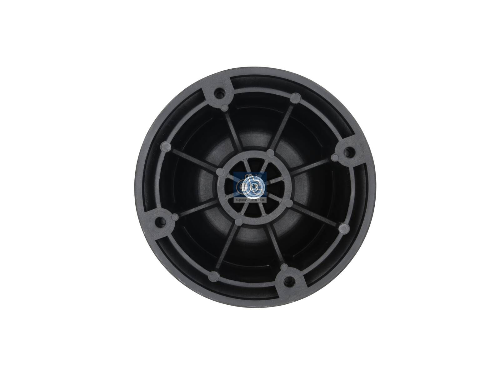 DT Spare Parts 5.10243 Air spring, with plastic piston, D1: 227 mm, D2: 242 mm, Dmax: 280 mm, M10, M16 x 1,5, Lmax: 580 mm