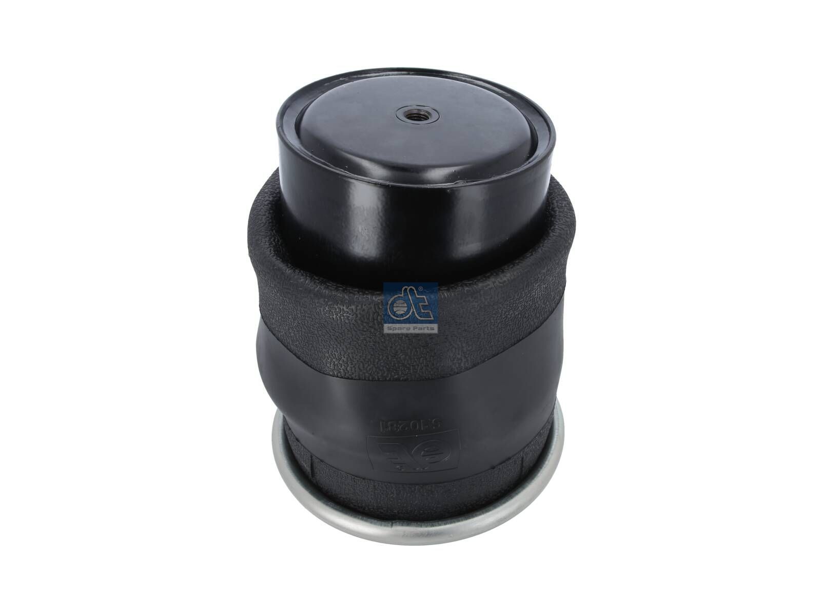 DT Spare Parts 5.10281 Air spring, with steel piston, D: 239.5 mm, Dmax: 280 mm, M10, M225 x 1,5, L: 268 mm