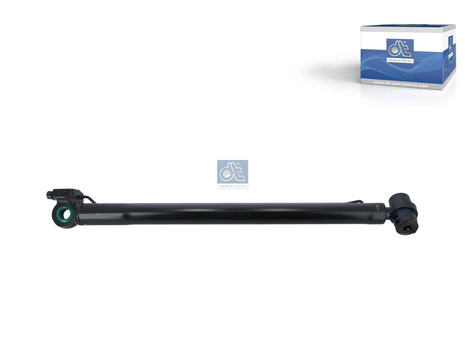 DT Spare Parts 5.65213 Cabin tilt cylinder, D1: 28 mm, D2: 46 mm, b1: 17 mm, b2: 25 mm, M12 x 1,5, M14 x 1,5, L: 739 mm, 280 bar, Ls: 590 mm