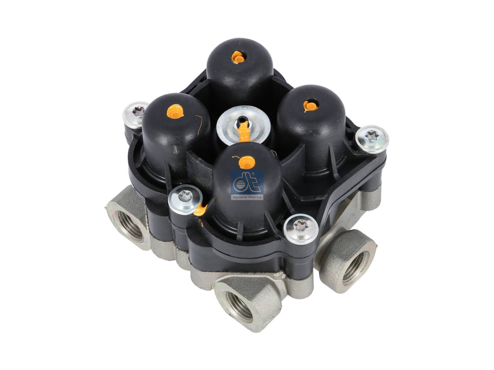 DT Spare Parts 5.70176 4-circuit-protection valve, M16 x 1,5, M22 x 1,5, max. 20 bar, Po21: 6.5 bar, Po22: 6.5 bar, Po23: 7.3 bar, Po24: 6.5 bar, Pc21: 4.5 bar, Pc22: 4.5 bar, Pc23: 4.5 bar, Pc24: 4.5 bar