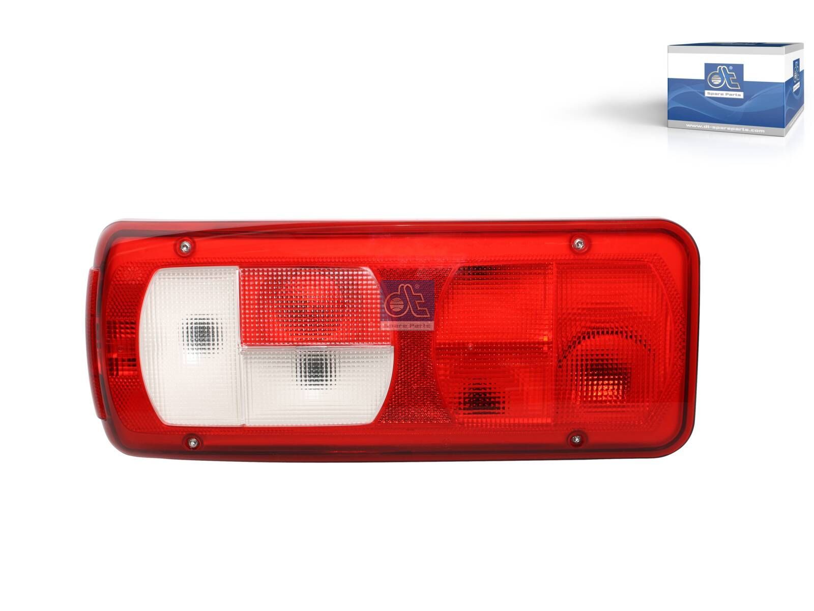 DT Spare Parts 5.81193SP Tail lamp, left, with license plate lamp